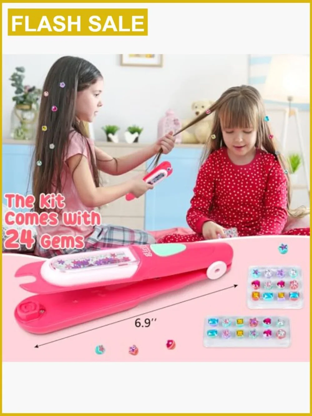 Hair Gem Stamper Kit - Bling Hair Styling Tool for Girls